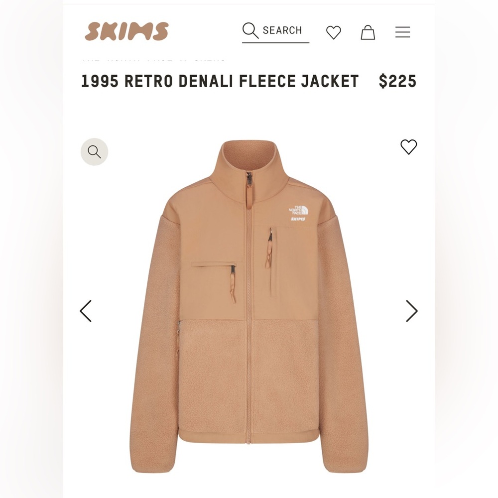 North Face x Skims Fleece Jacket *New
